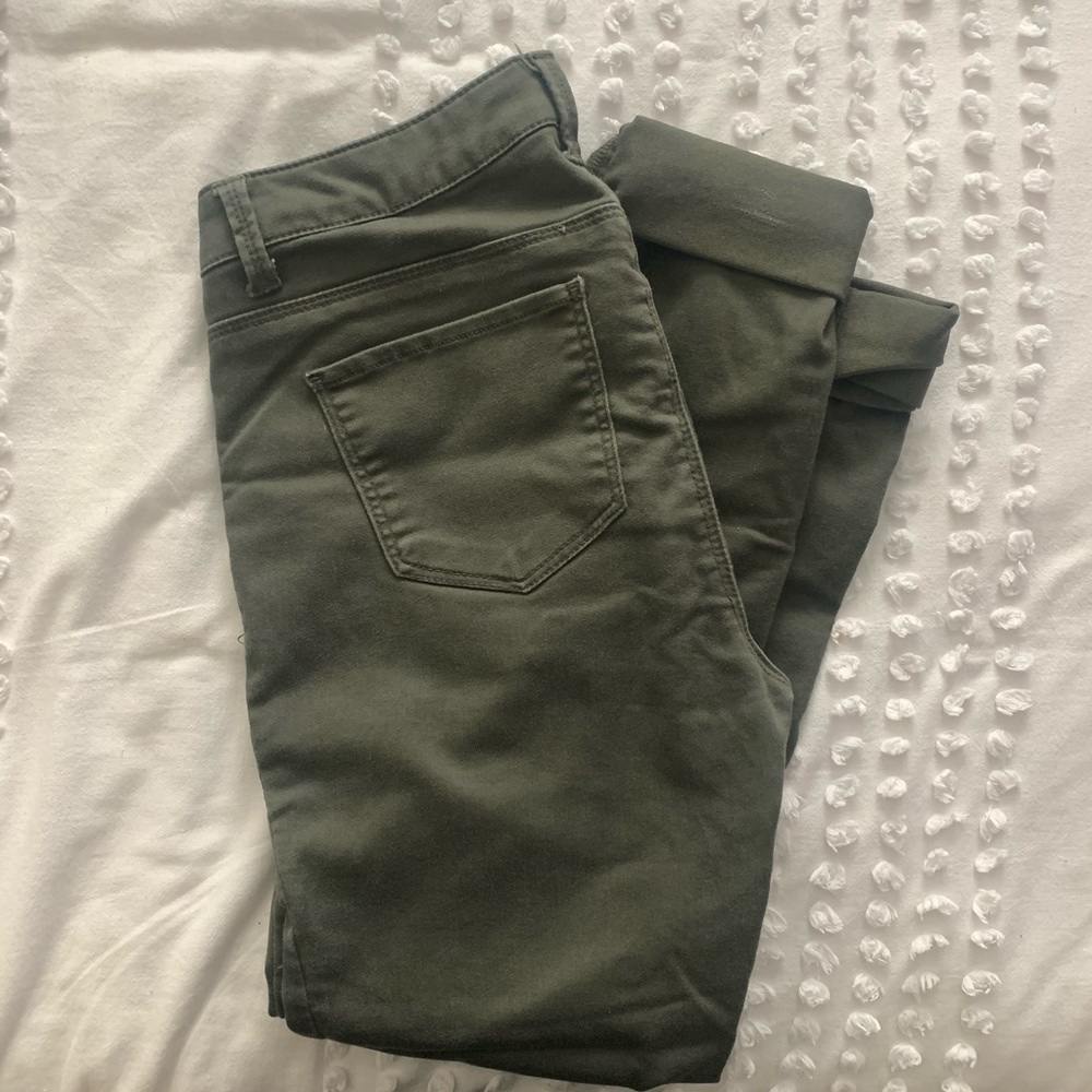 Army Green Tinsel Jeans